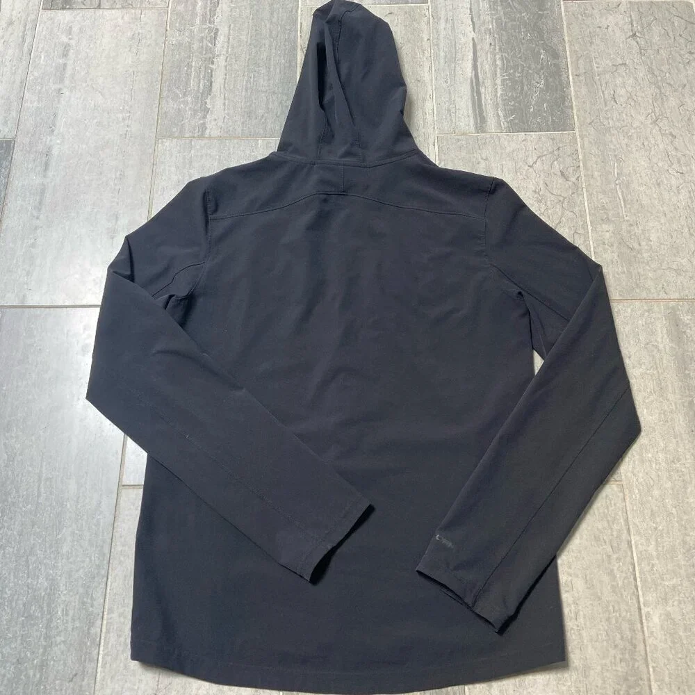 Under Armour Storm Rain Jacket Hooded Loose Fit Water-Resistant Black Youth XL